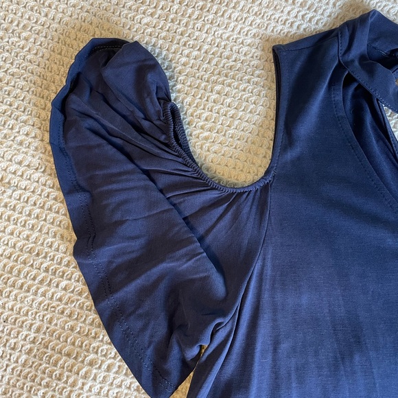 Alya High Neck Mini Dress with Off the Shoulder Detailing - Picture 4 of 6